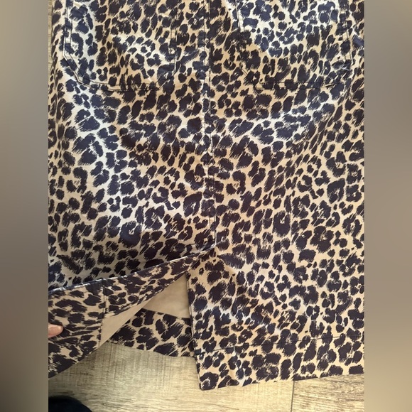 Anthropologie Maeve Colette Midi Pencil Skirt XS Leopard - Picture 4 of 9